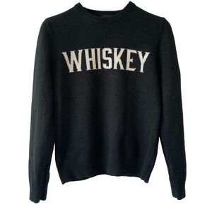10TH MOUNTAIN WHISKEY Black Whiskey Sweater Size Small